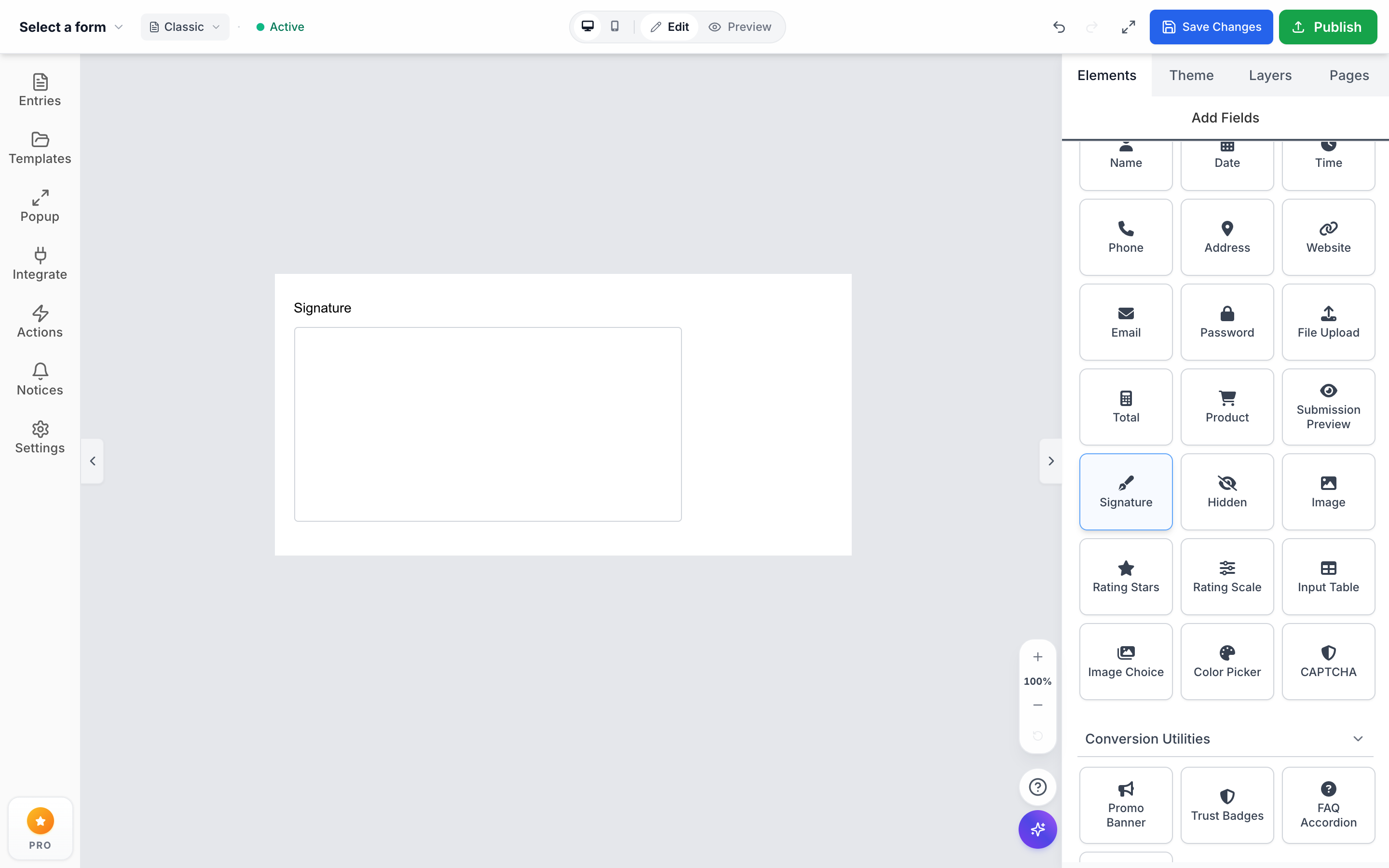 Formpify Digital Signature Canvas Field on Shopify Storefront