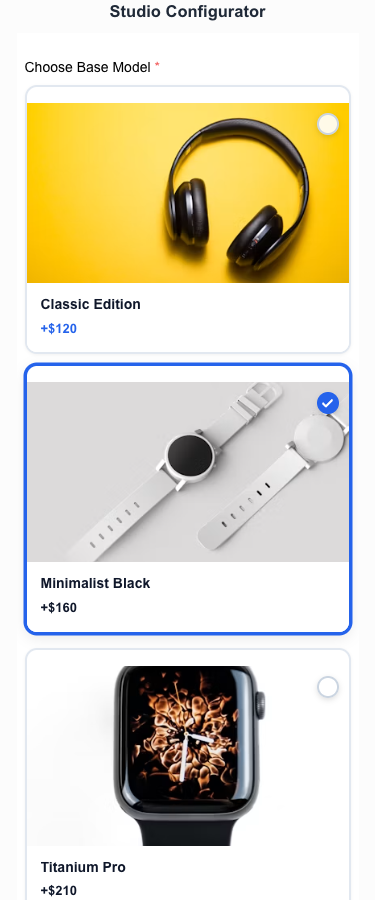 Formpify visual fields rendering flawlessly on 375px mobile screen